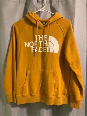 The North Face Men's Crewneck Hoodie - Mustard